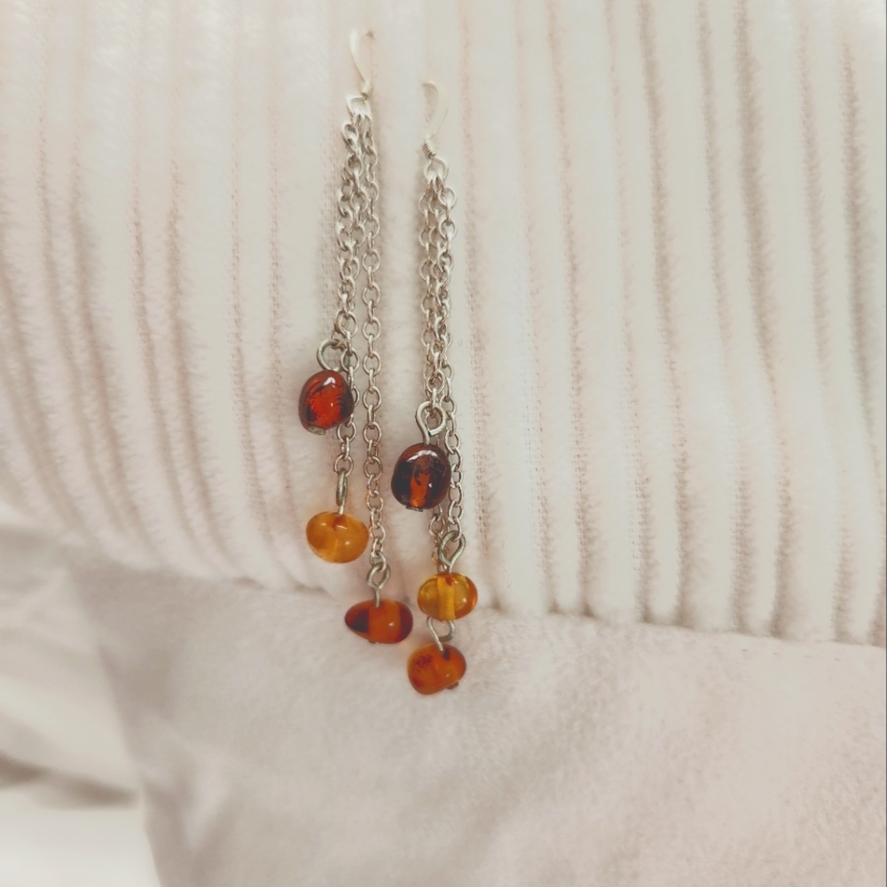 Amber Earrings